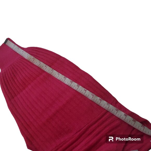 Rachel Parcell Pink Rouge knit Sweater Dress XS hot pink ballon sleeve new - Picture 7 of 16